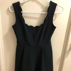 Nasty Gal Scalloped Fit & Flare Dress